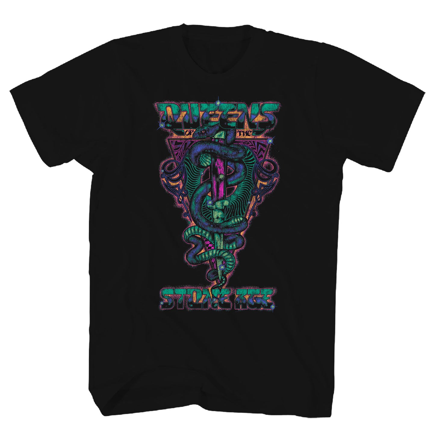 Queens Of The Stone Age Dagger T-shirt Front