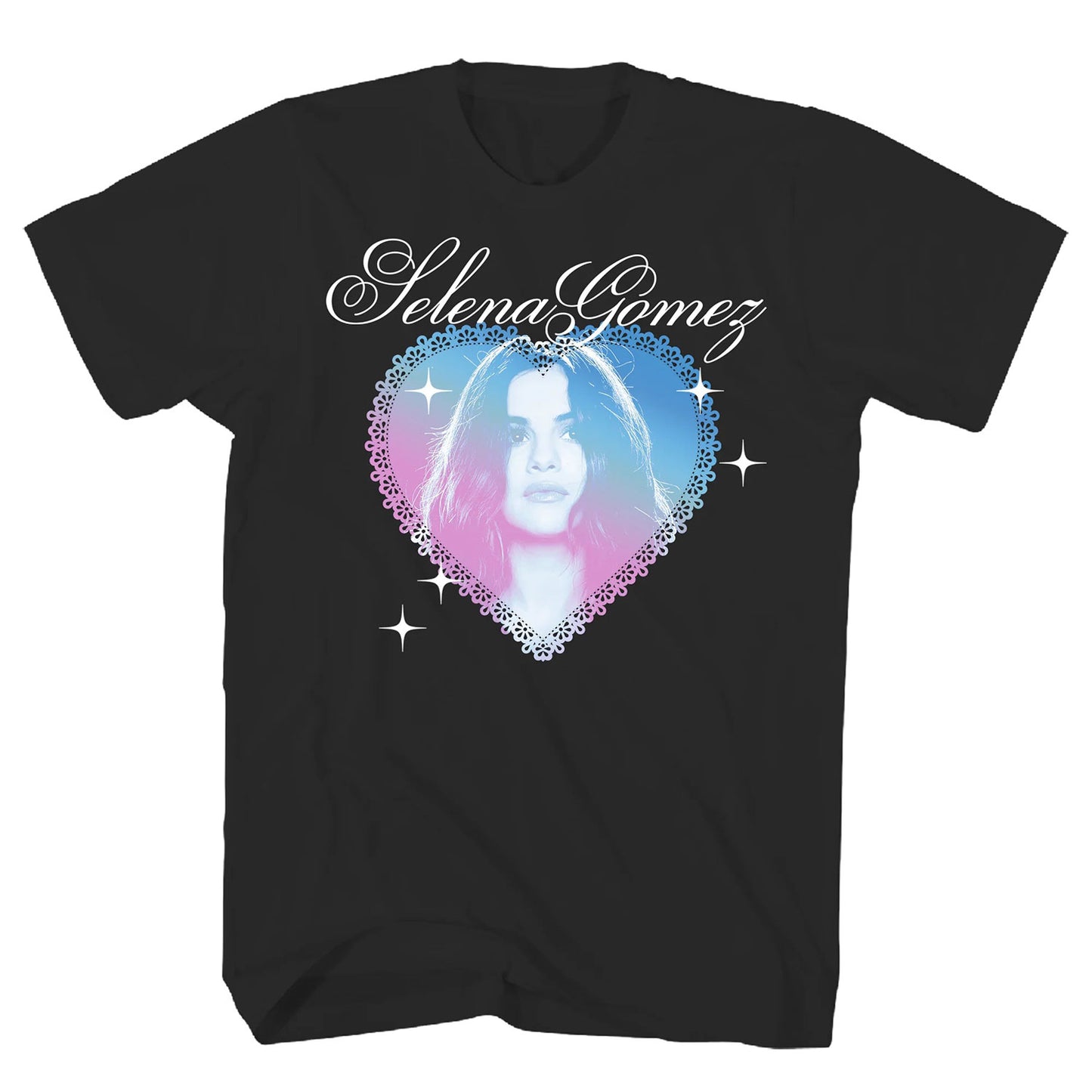 Selena Gomez Gradient Heart Photo T-shirt Front