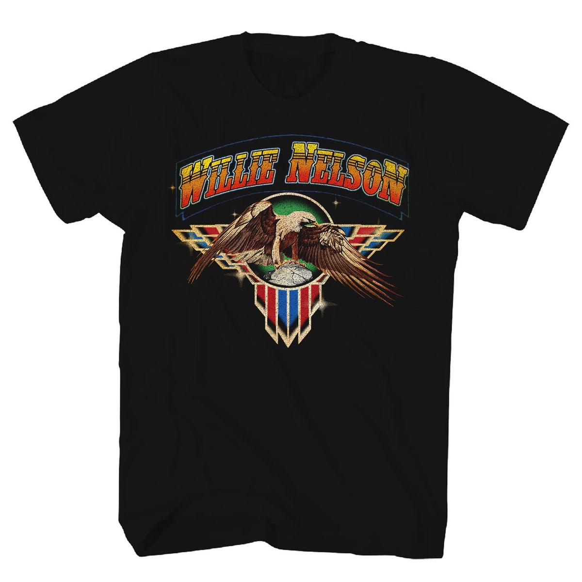 Willie Nelson Eagle Emblem T-shirt Front