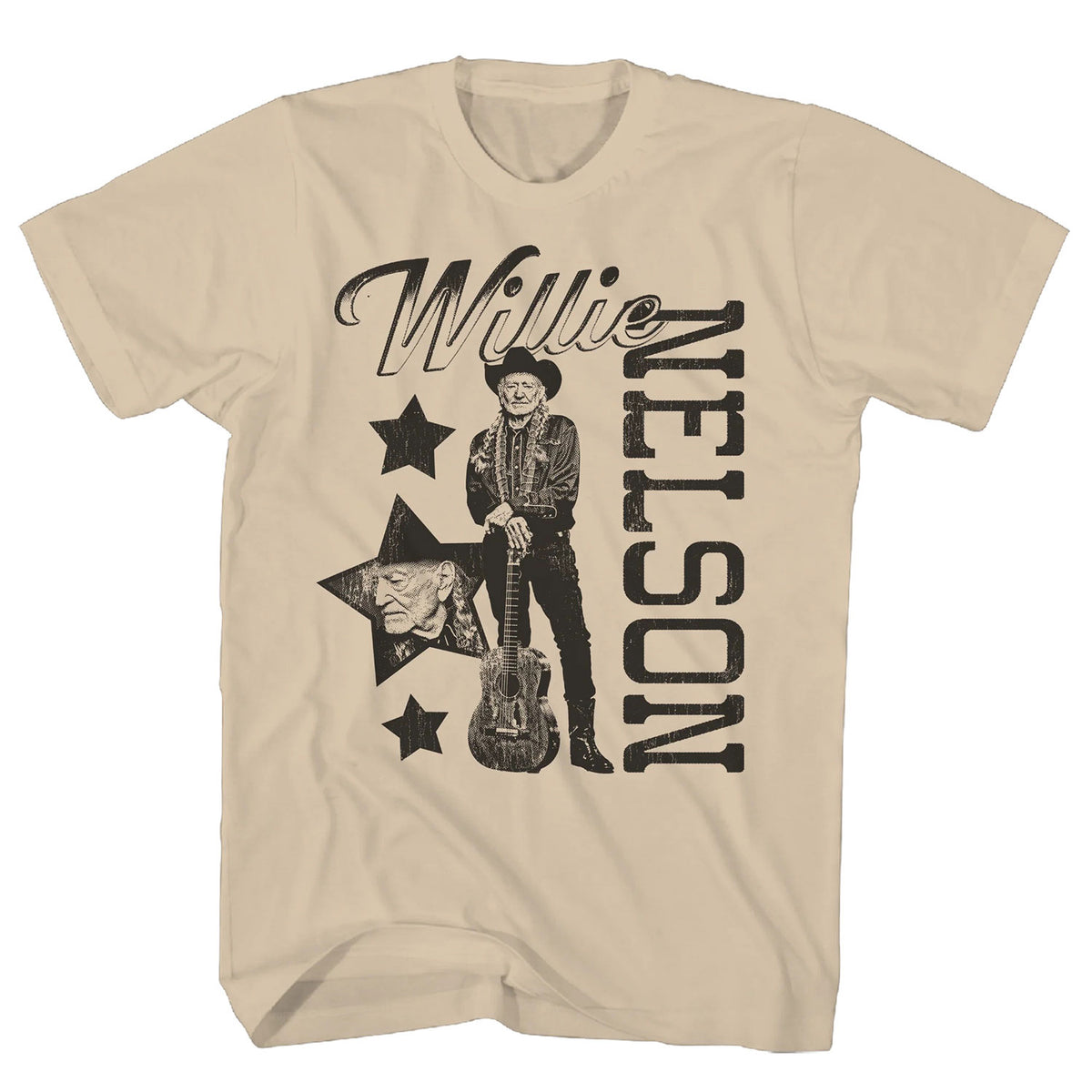 Willie Nelson Photo Star Collage T-shirt Front