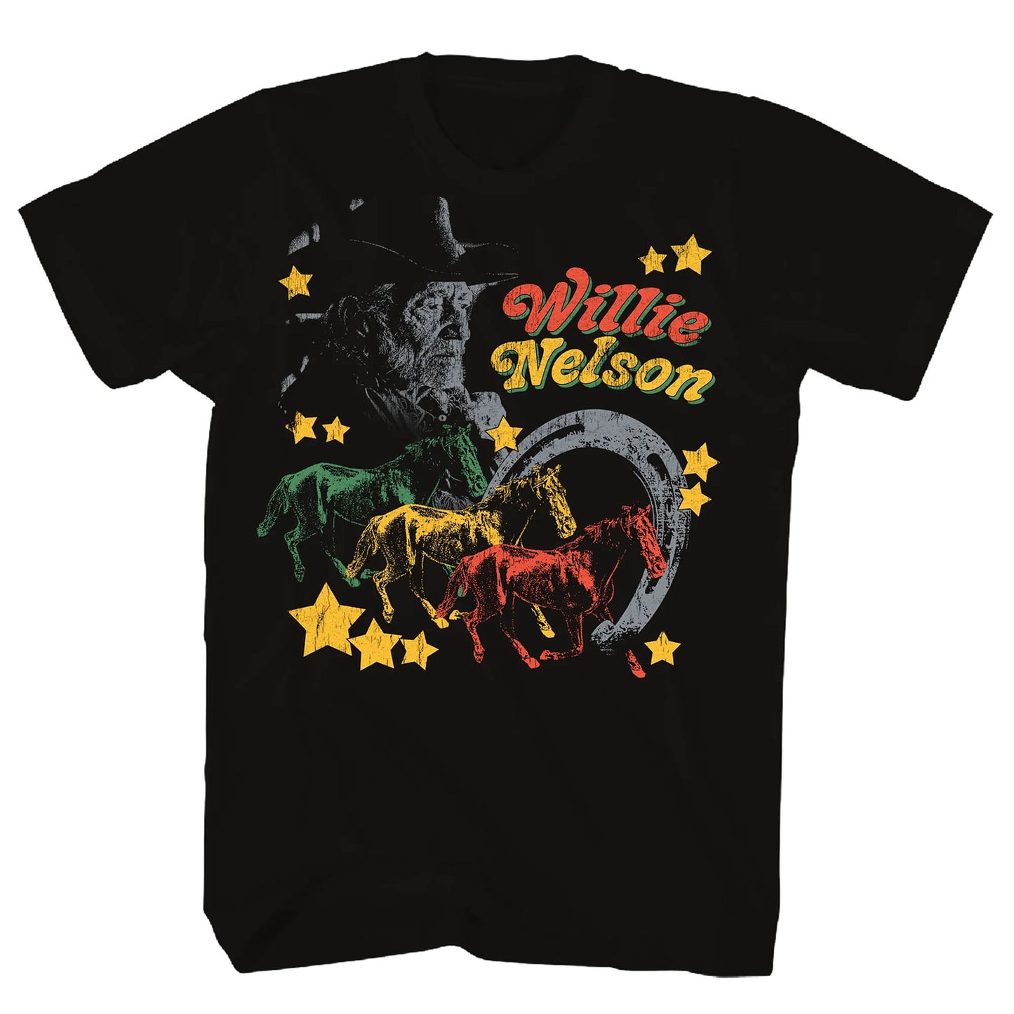 Willie Nelson Horse T-shirt Front