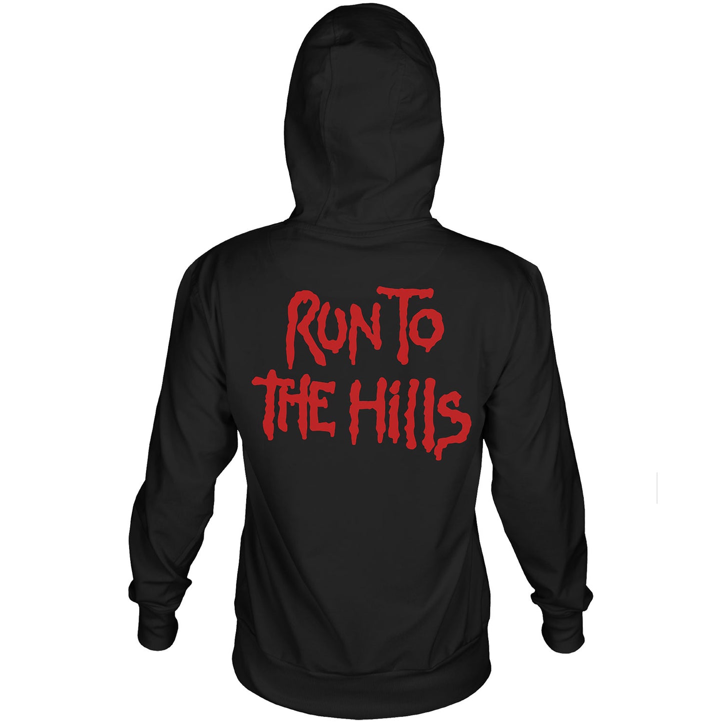 Iron Maiden Run To The Hills Hooded Sweatshirt Back