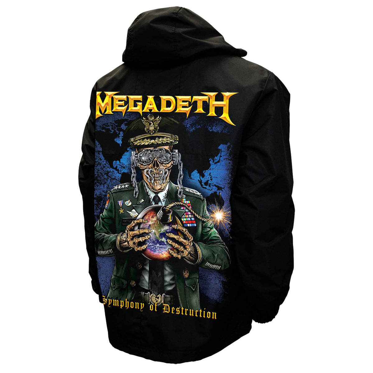 Megadeth Symphony of Destruction Anorak Jacket Back
