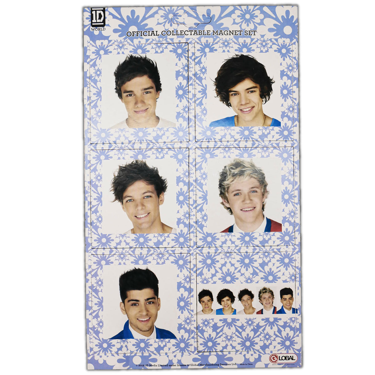 One Direction 1D World Official Collectable Magnet Set Magnet Front