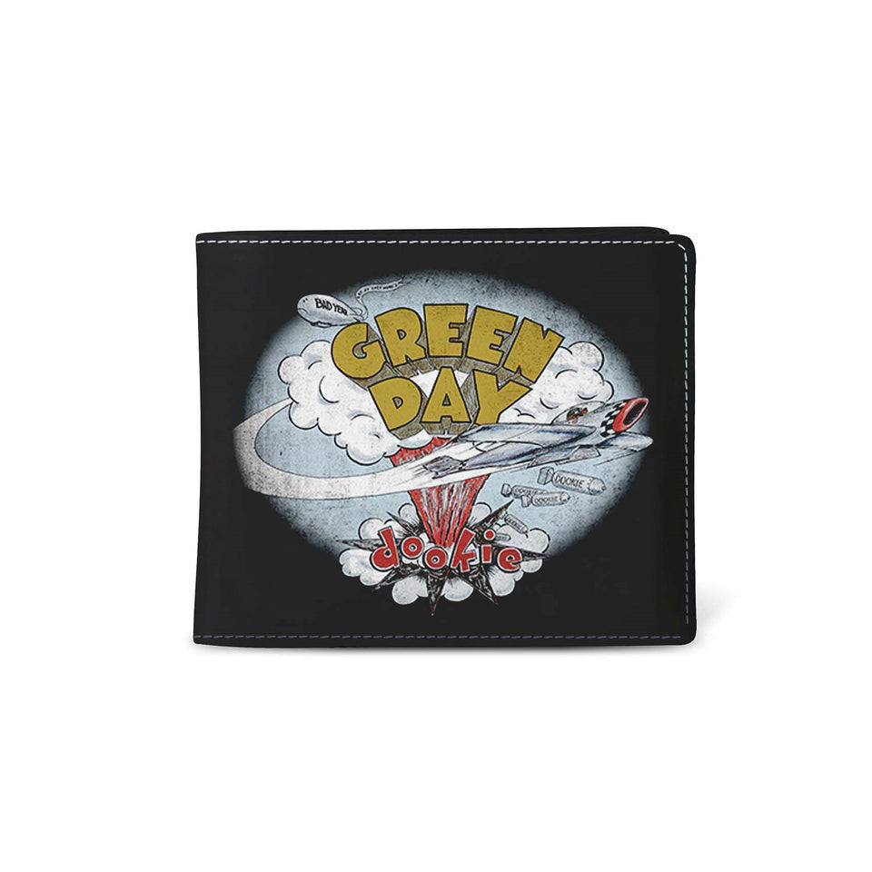 Green Day Dookie Wallet Bi-Fold Wallet Front