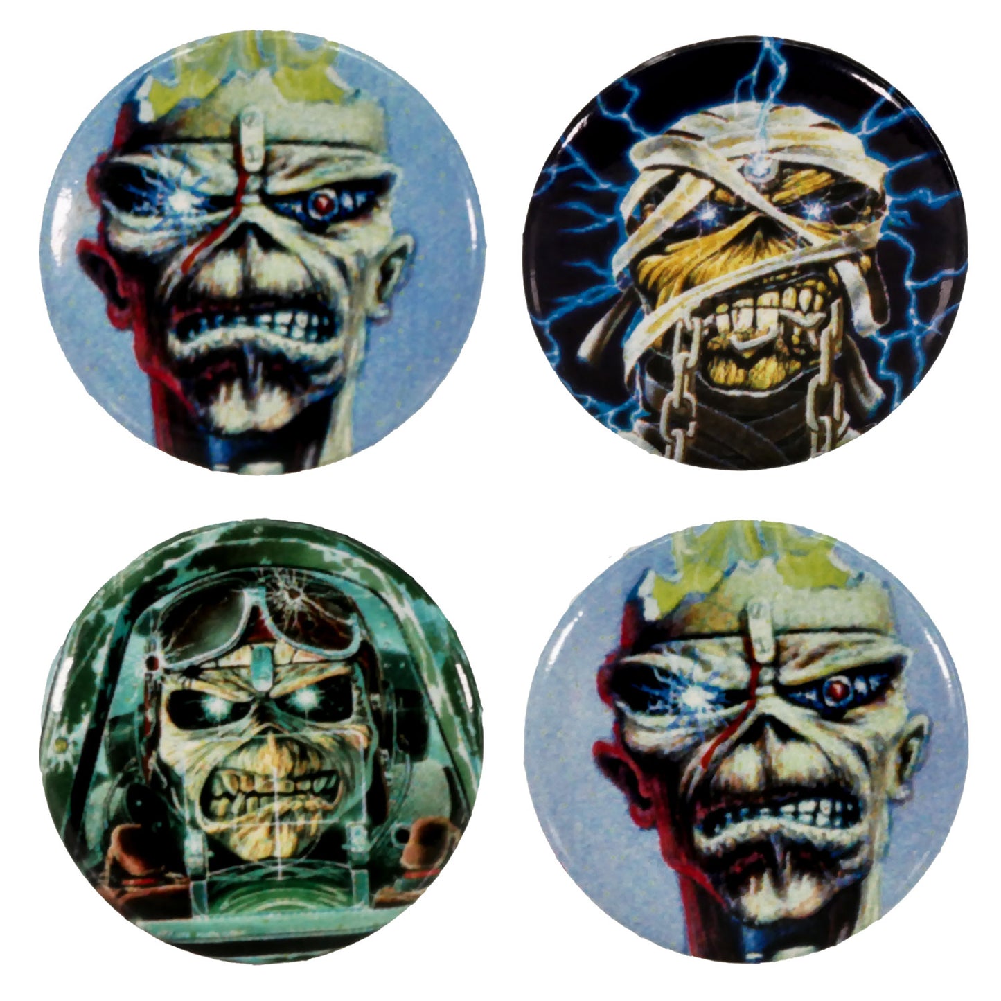 4 Piece Button Pack Collector Items