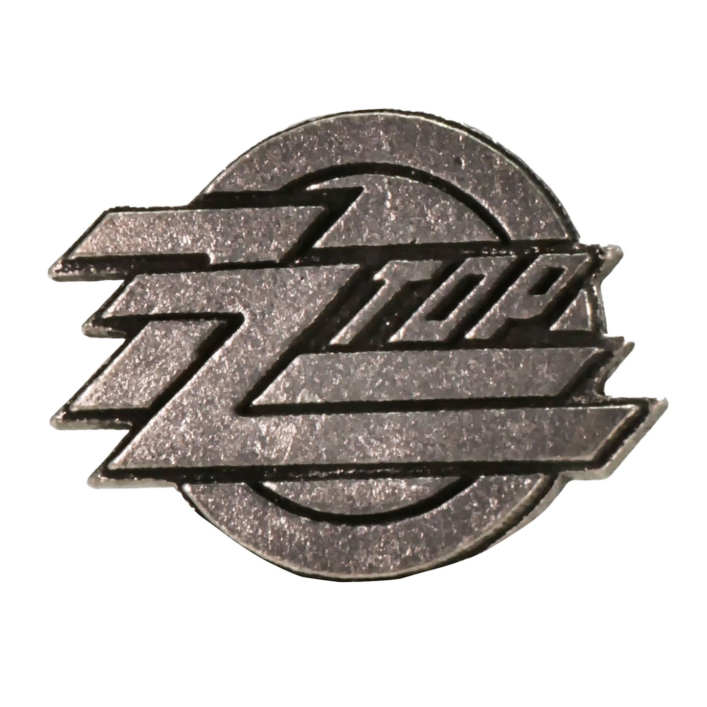 ZZ Top Logo Pewter Pin Badge Front