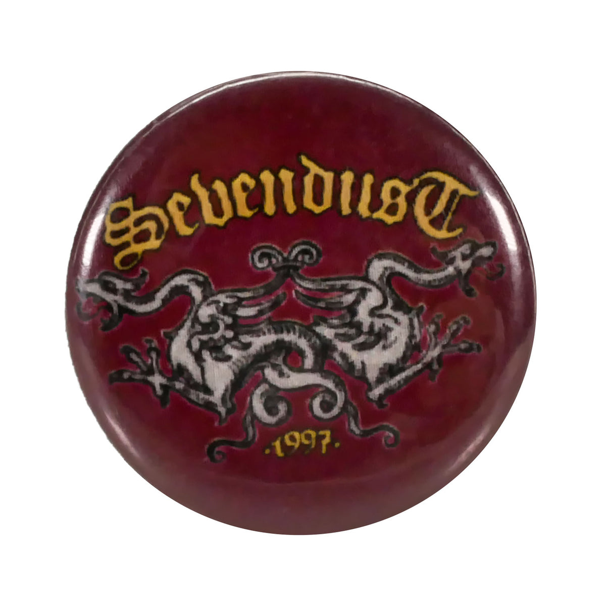Sevendust Logo Button Front