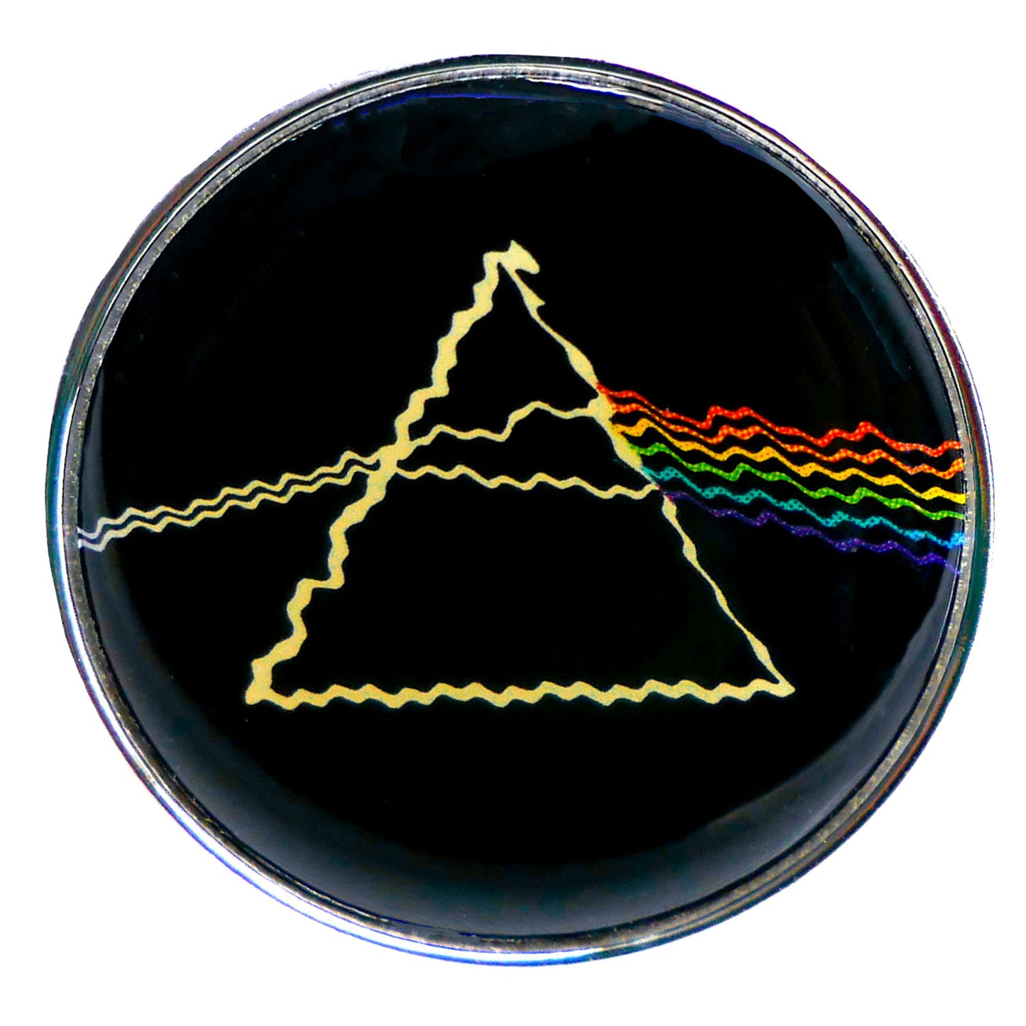 Pink Floyd The Dark Side of the Moon Pewter Pin Badge Front