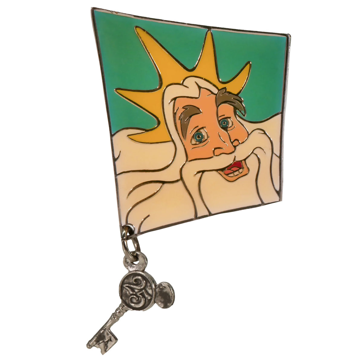 The Little Mermaid Tokyo Disney King Triton 25th Anniversary Pin Pewter Pin Badge Front