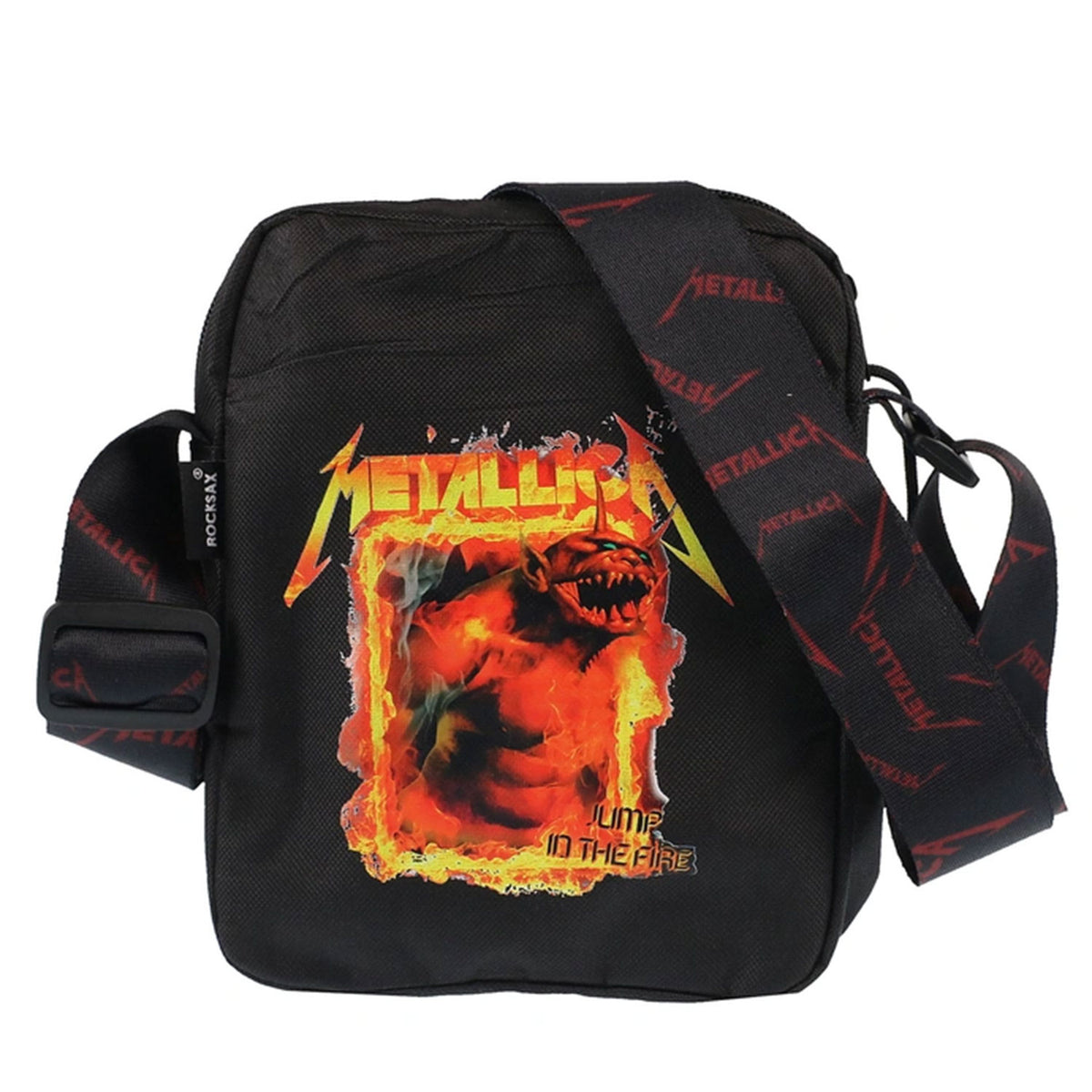 Metallica Jump In The Fire Crossbody Bag Messenger Bag Front