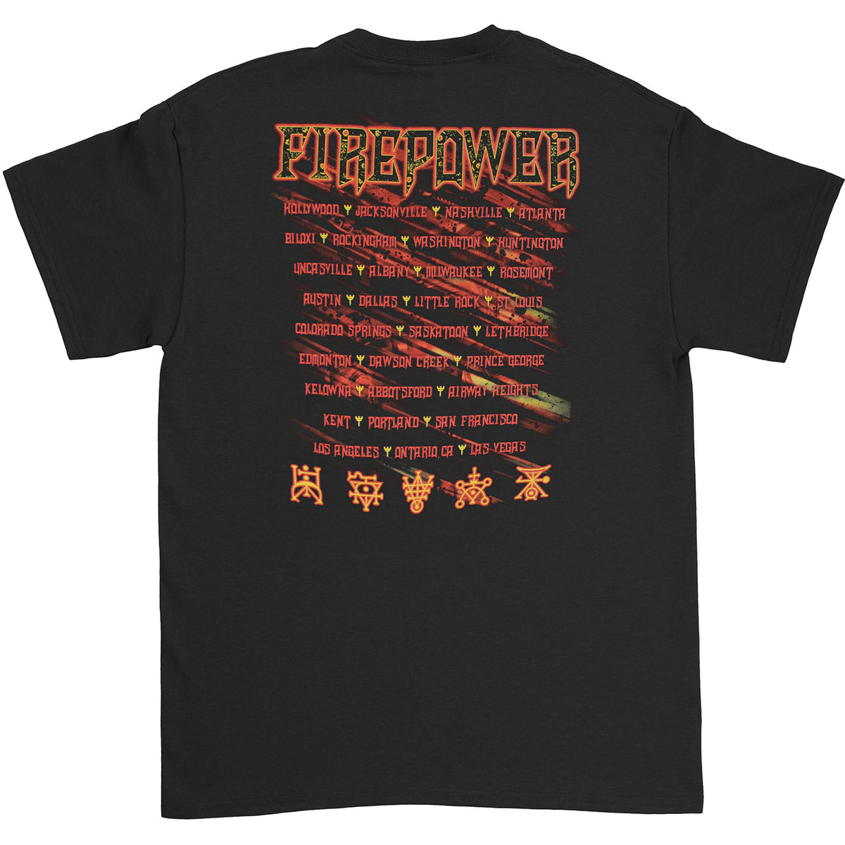 Judas Priest Firepower Limited Quantity) Slim Fit T-shirt Back
