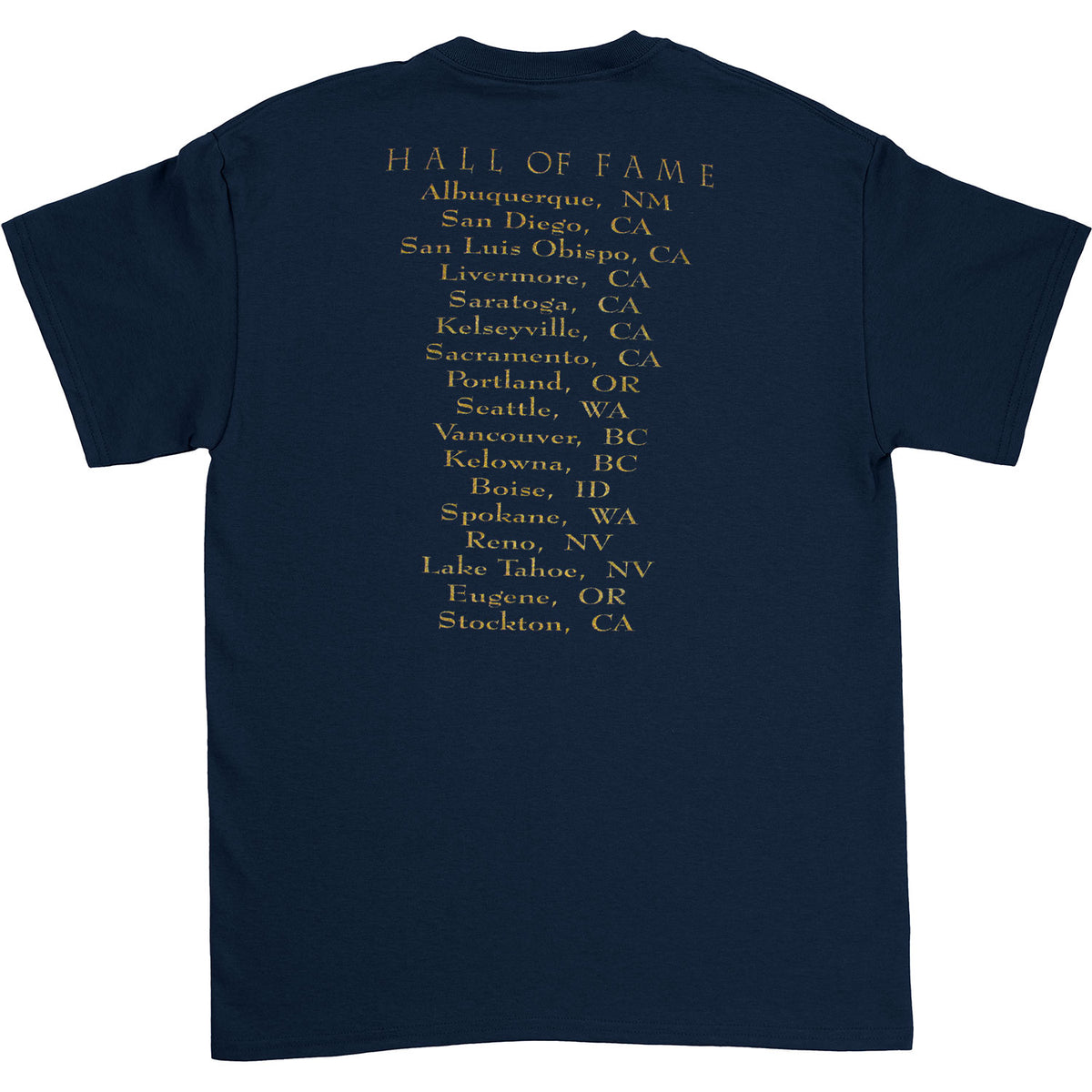 The Moody Blues Hall Of Fame T-shirt Back