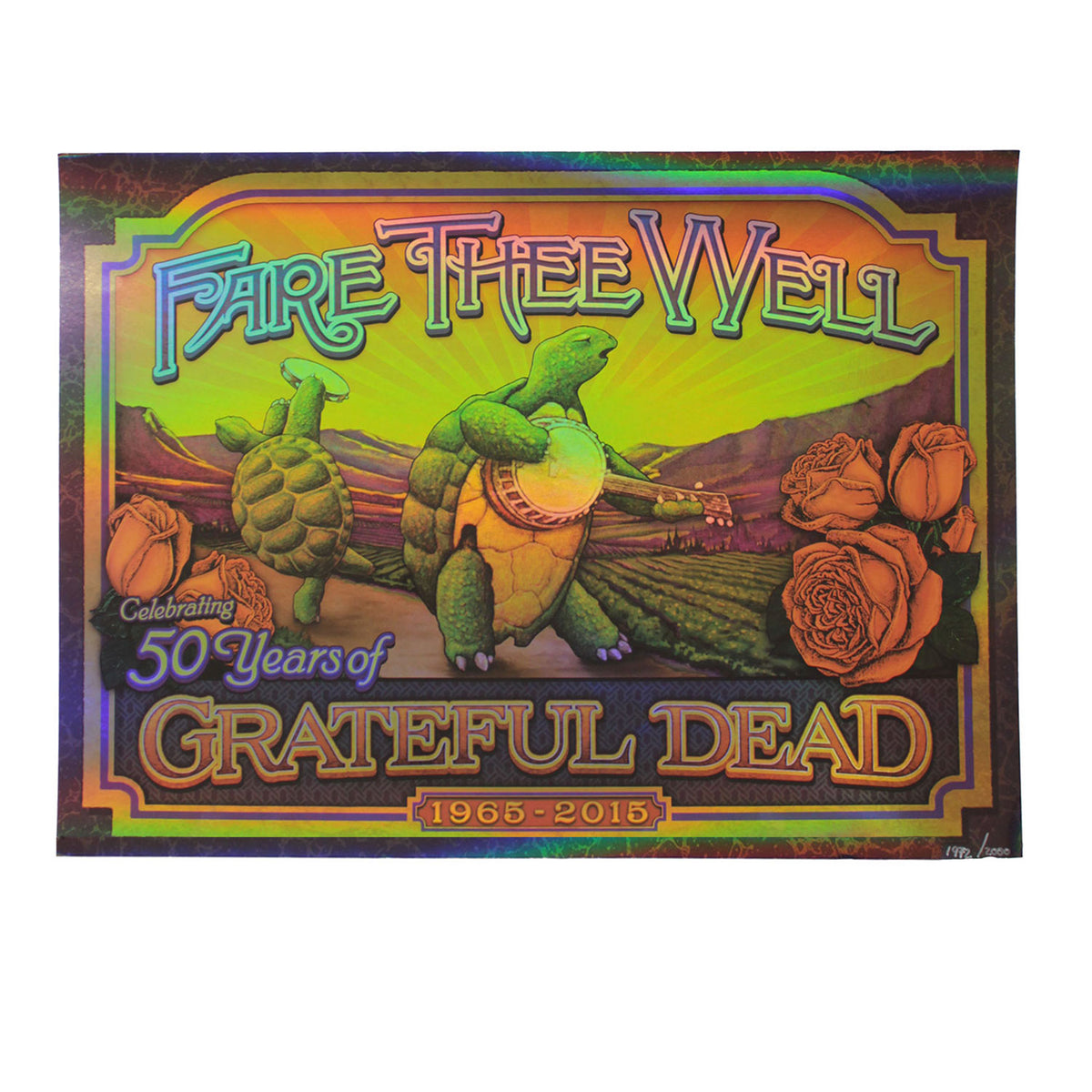 Grateful Dead Fare Thee Well by Brian Carroll Limited Screenprint Front
