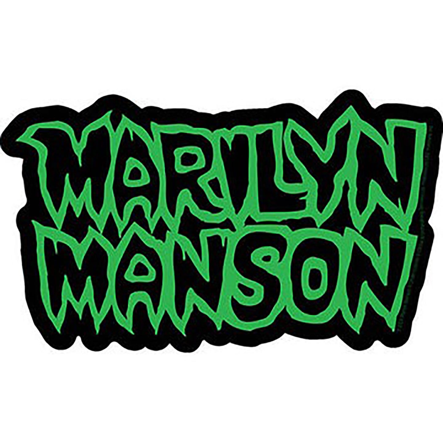 Marilyn Manson Name Logo Sticker Front
