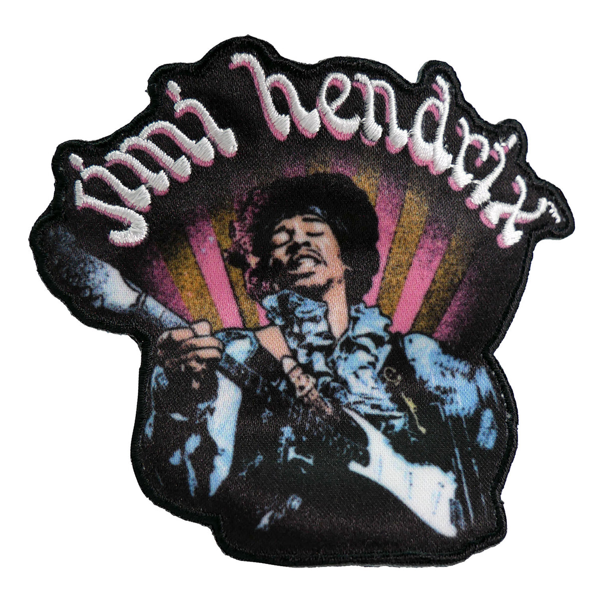 Jimi Hendrix Rays Embroidered Patch Front