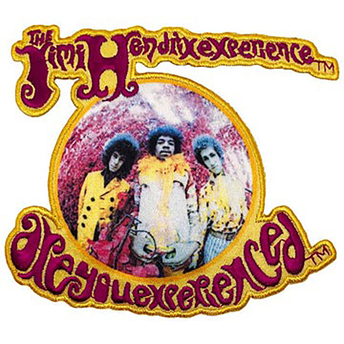 Jimi Hendrix Experienced Bubble Embroidered Patch Front