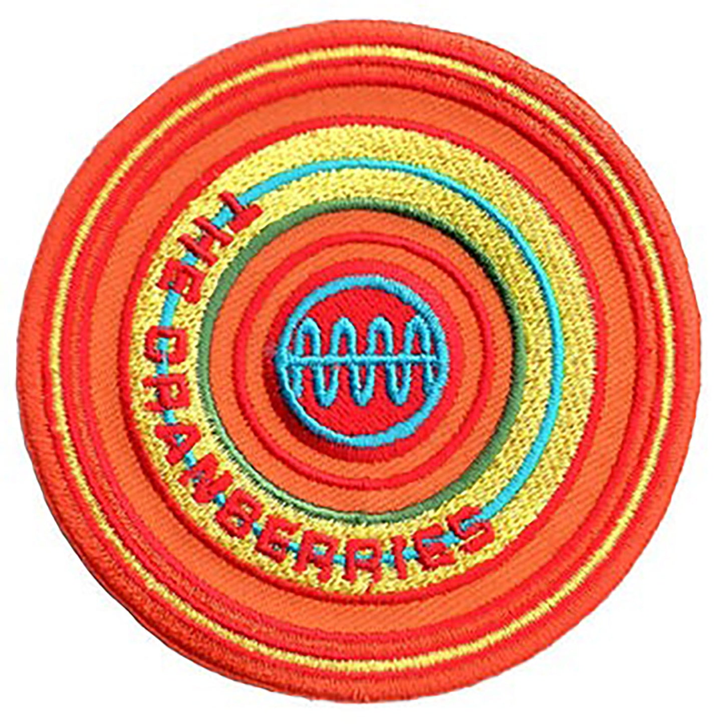 The Cranberries Circle Logo Embroidered Patch Front