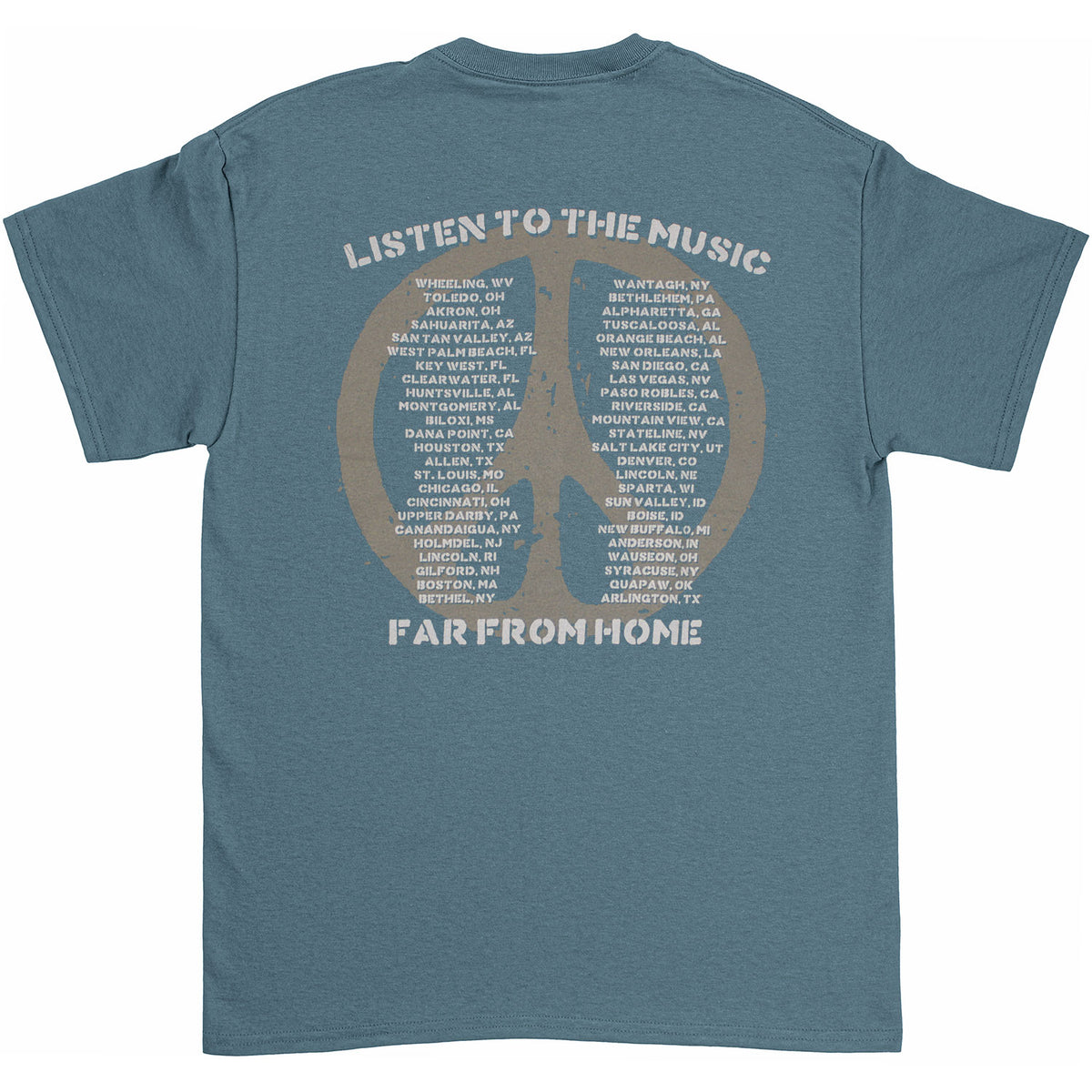The Doobie Brothers Listen To The Music Far From Home Slim Fit T-shirt Back