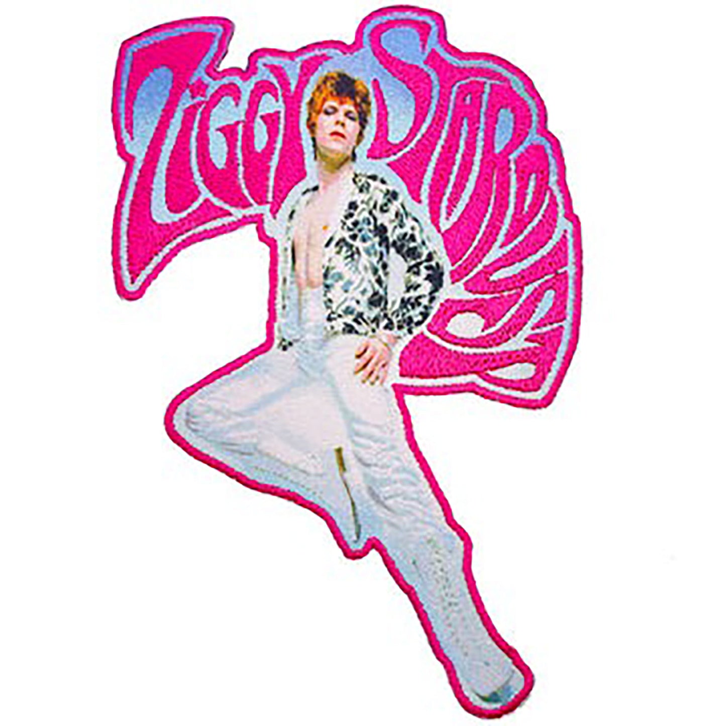 David Bowie Ziggy Pose Embroidered Patch