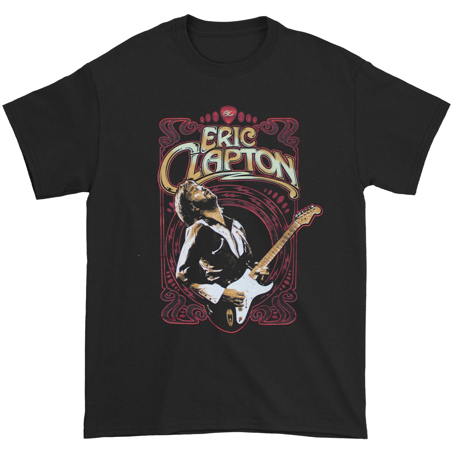 Eric Clapton Vintage Live Photo T-shirt Front