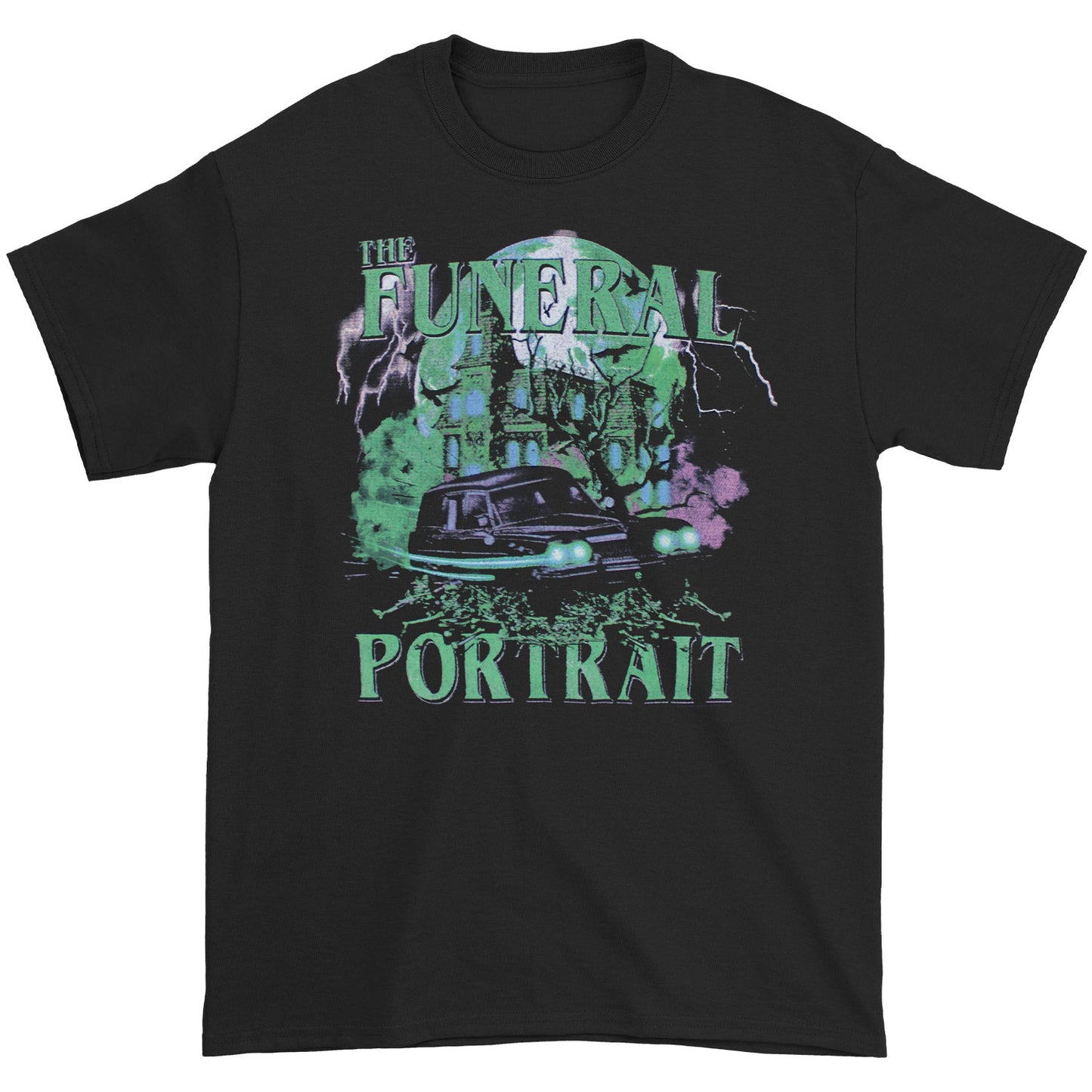 Funeral Portrait Hearse T-shirt Front