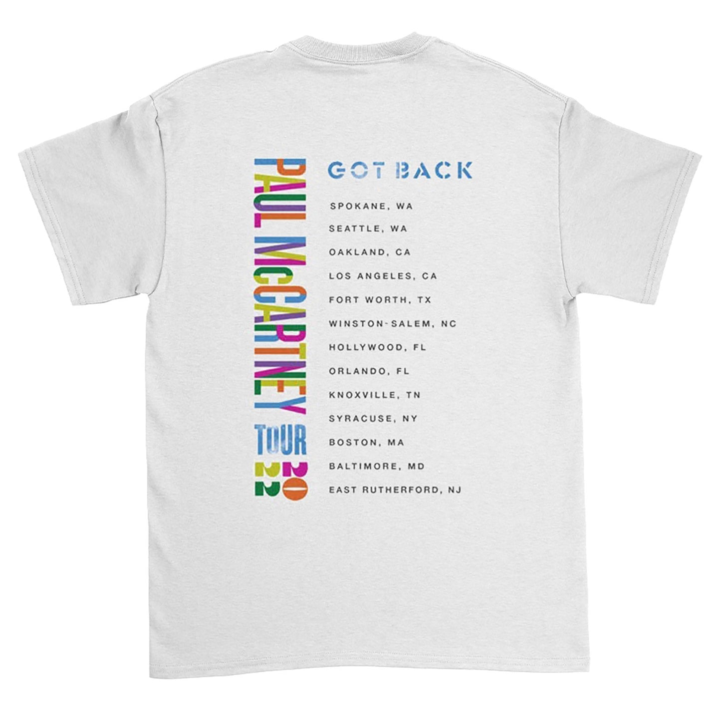 Got Back Tour T-shirt