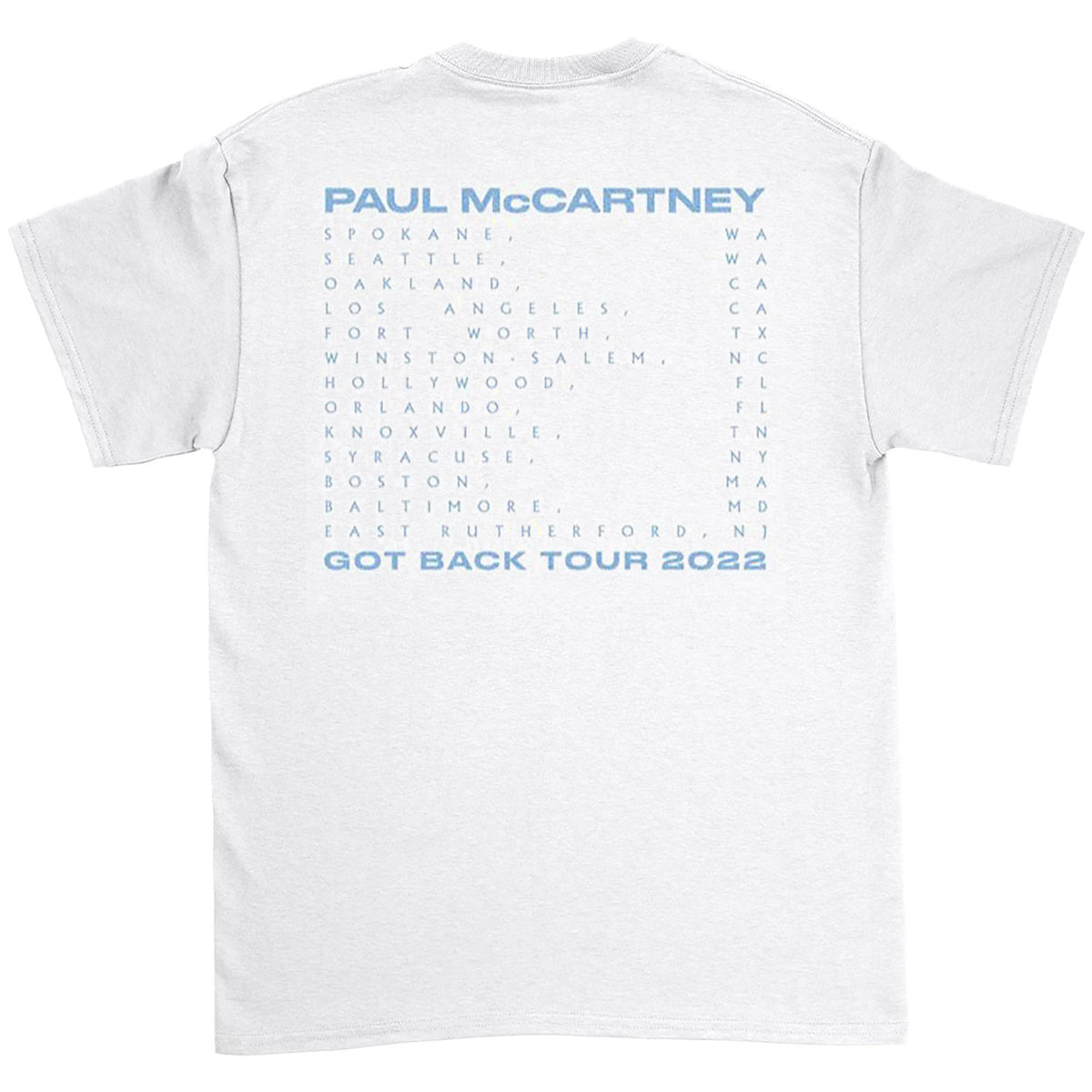 Paul Mccartney Box Photo T-shirt Back
