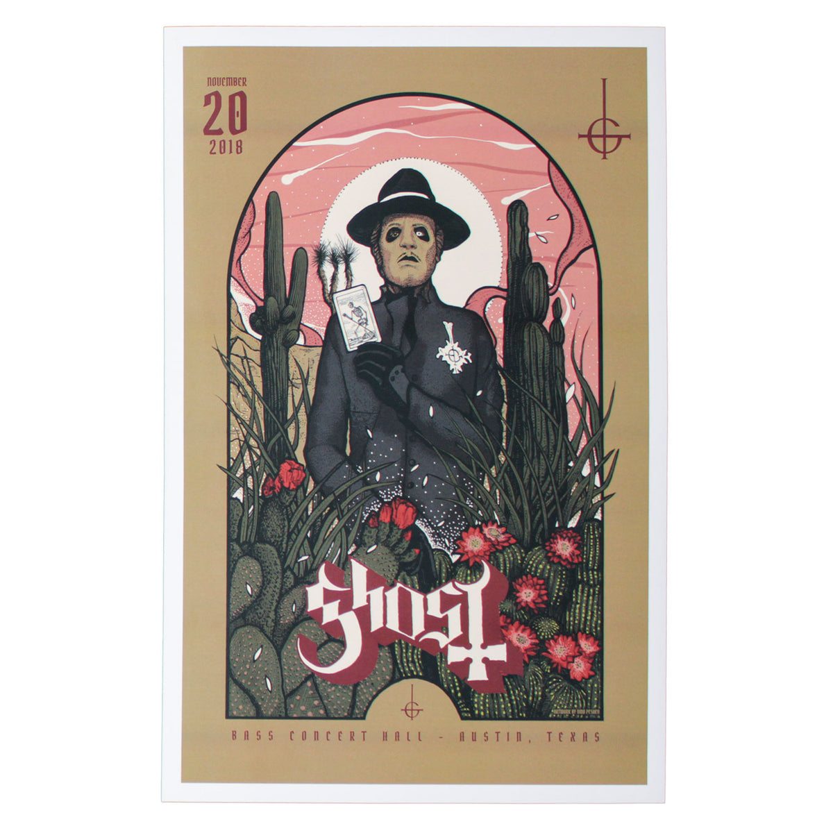Ghost Austin, Texas Bass Concert Hall Concert Promo Poster Front