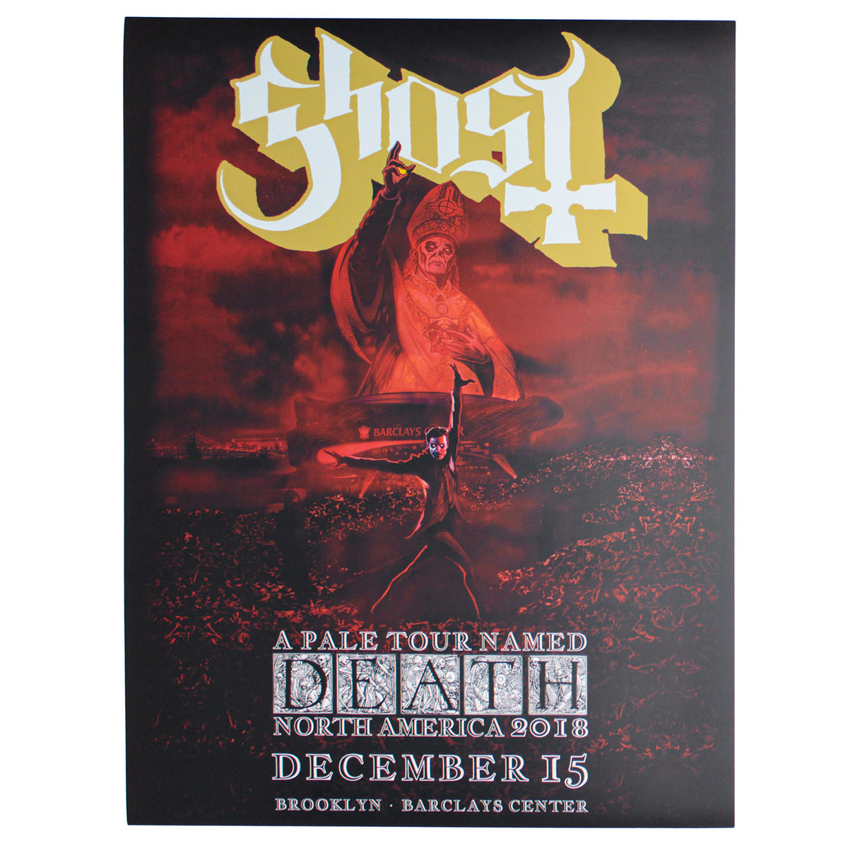 Ghost Brooklyn Barclays Center Concert Promo Poster Front