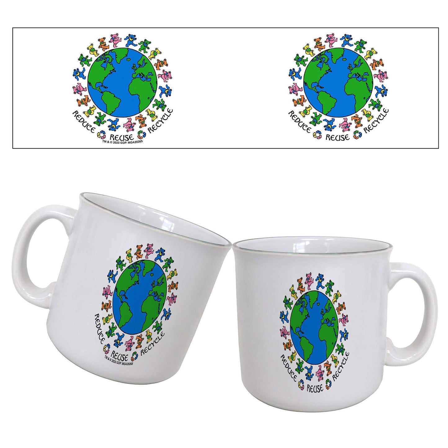 Grateful Dead Reduce, Reuse, Recycle Coffee Mug Front