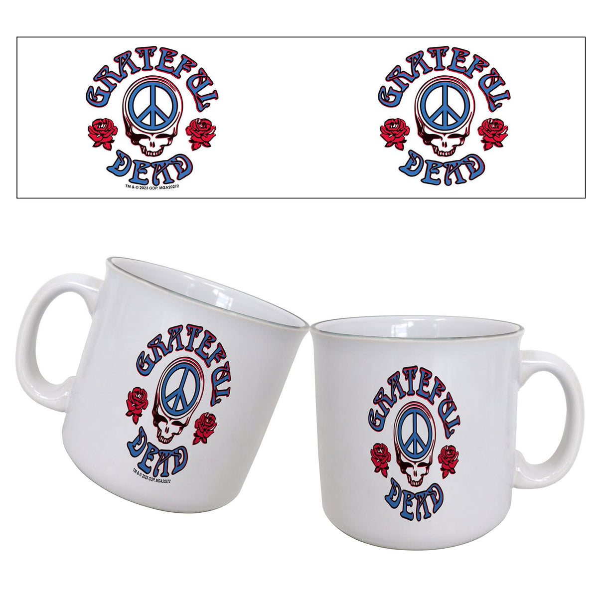 Grateful Dead Peace Coffee Mug Front