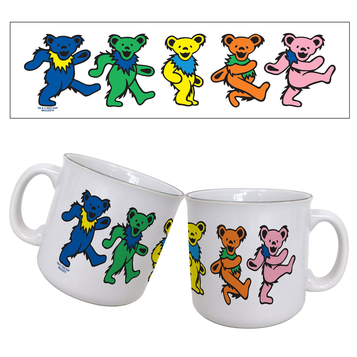 Grateful Dead Bears Coffee Mug Front