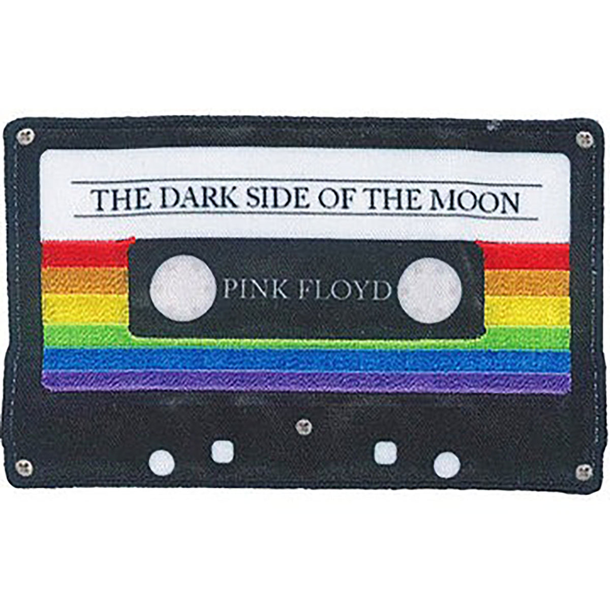 Pink Floyd Dark Side Cassette Embroidered Patch Front