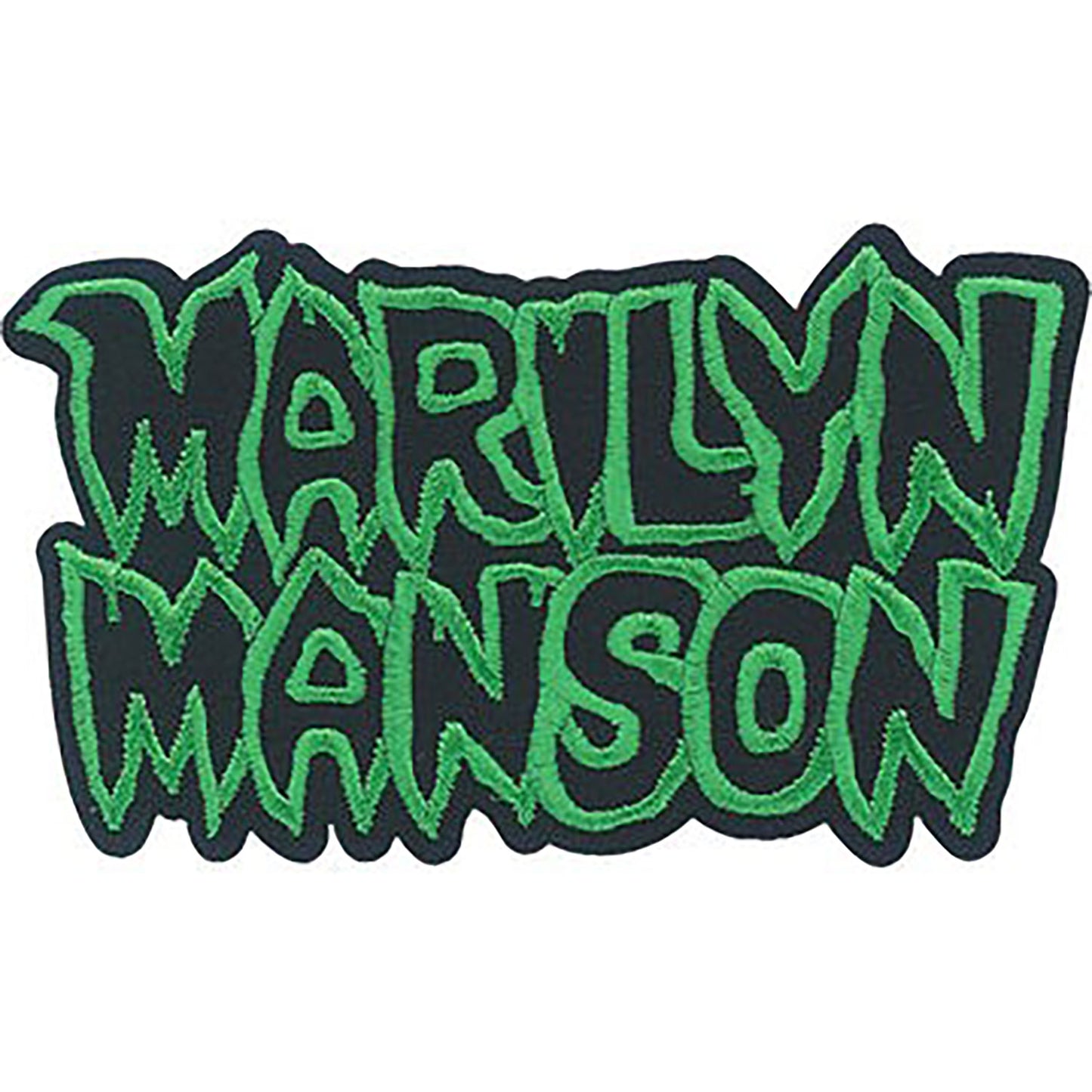 Marilyn Manson Name Logo Embroidered Patch Front