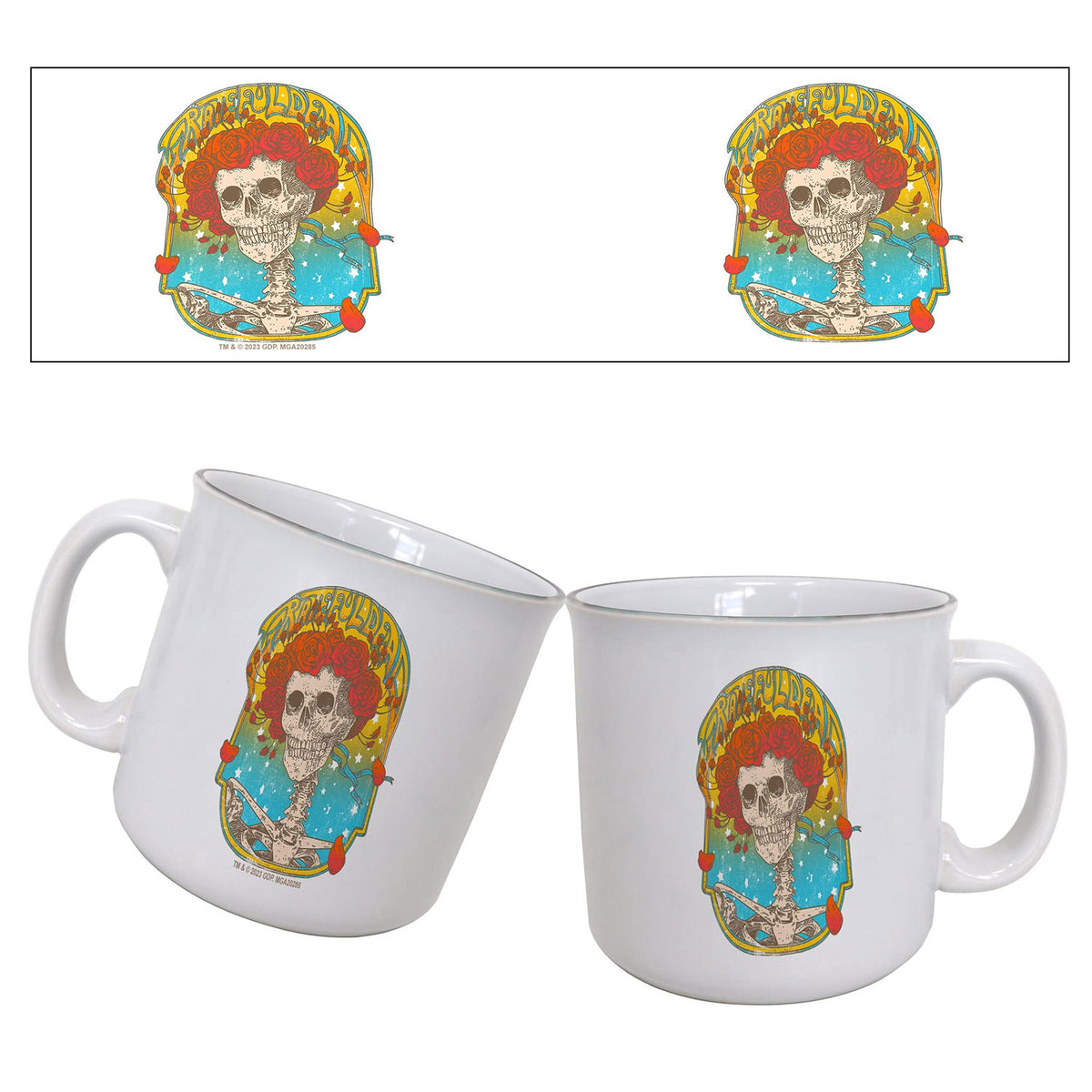 Grateful Dead Skull Portrait Coffee Mug Front