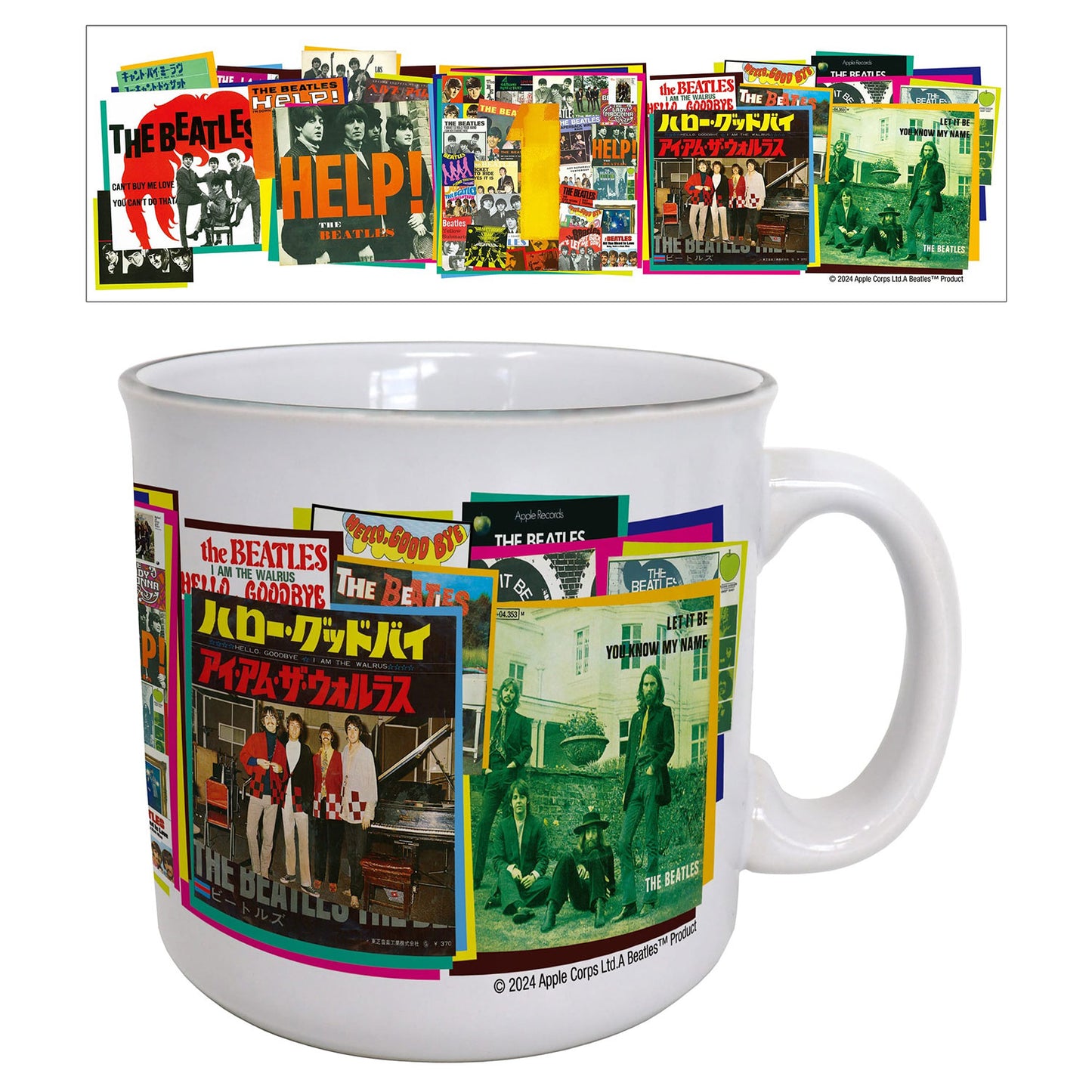 The Beatles 1 Singles Collage Coffee Mug Front