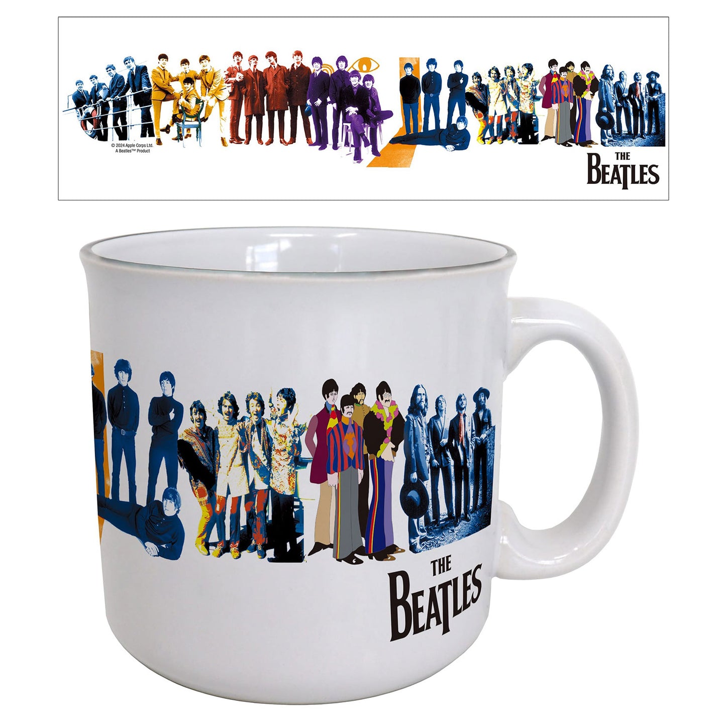 The Beatles Through the Years Coffee Mug