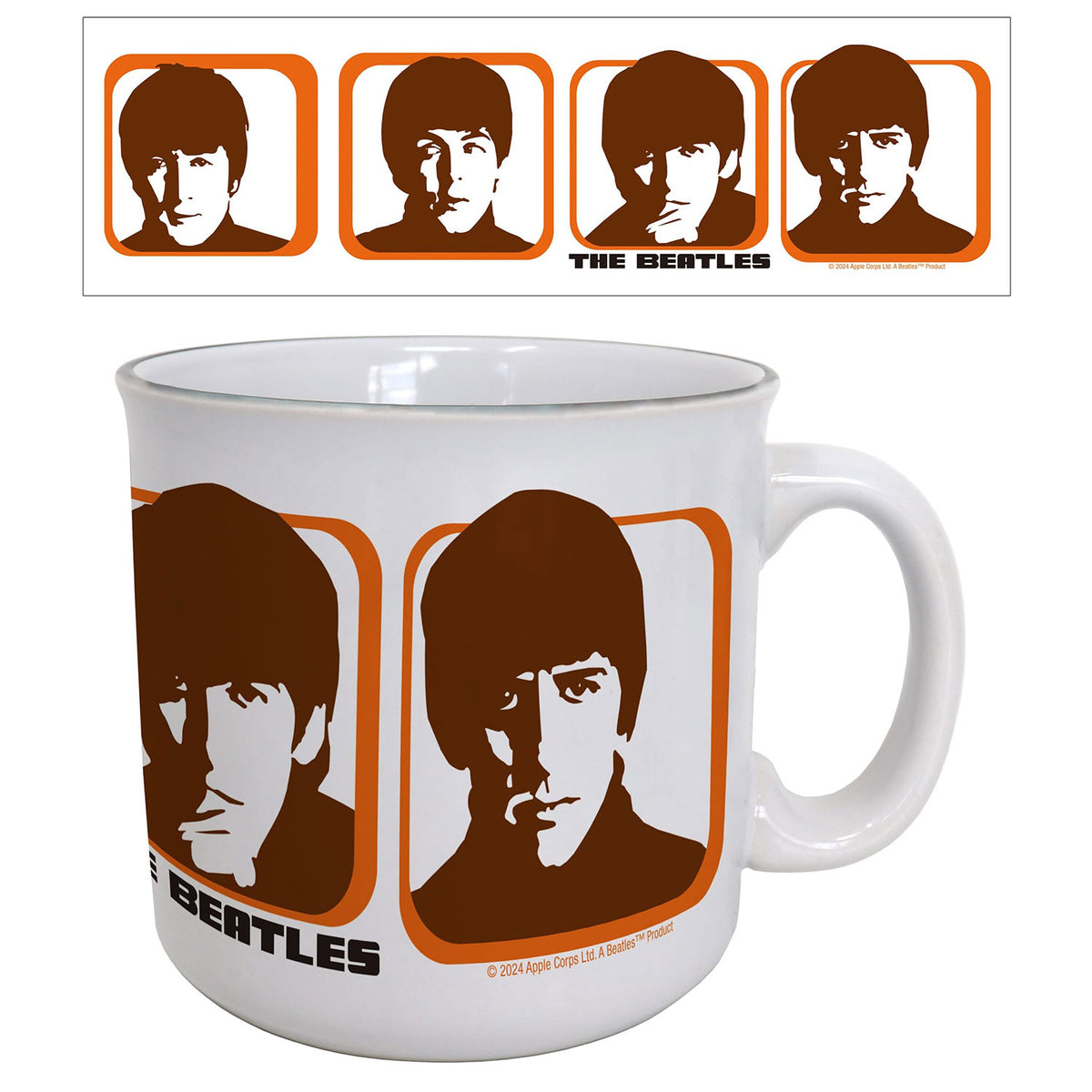 The Beatles Quad-A Hard Days Night Coffee Mug Front