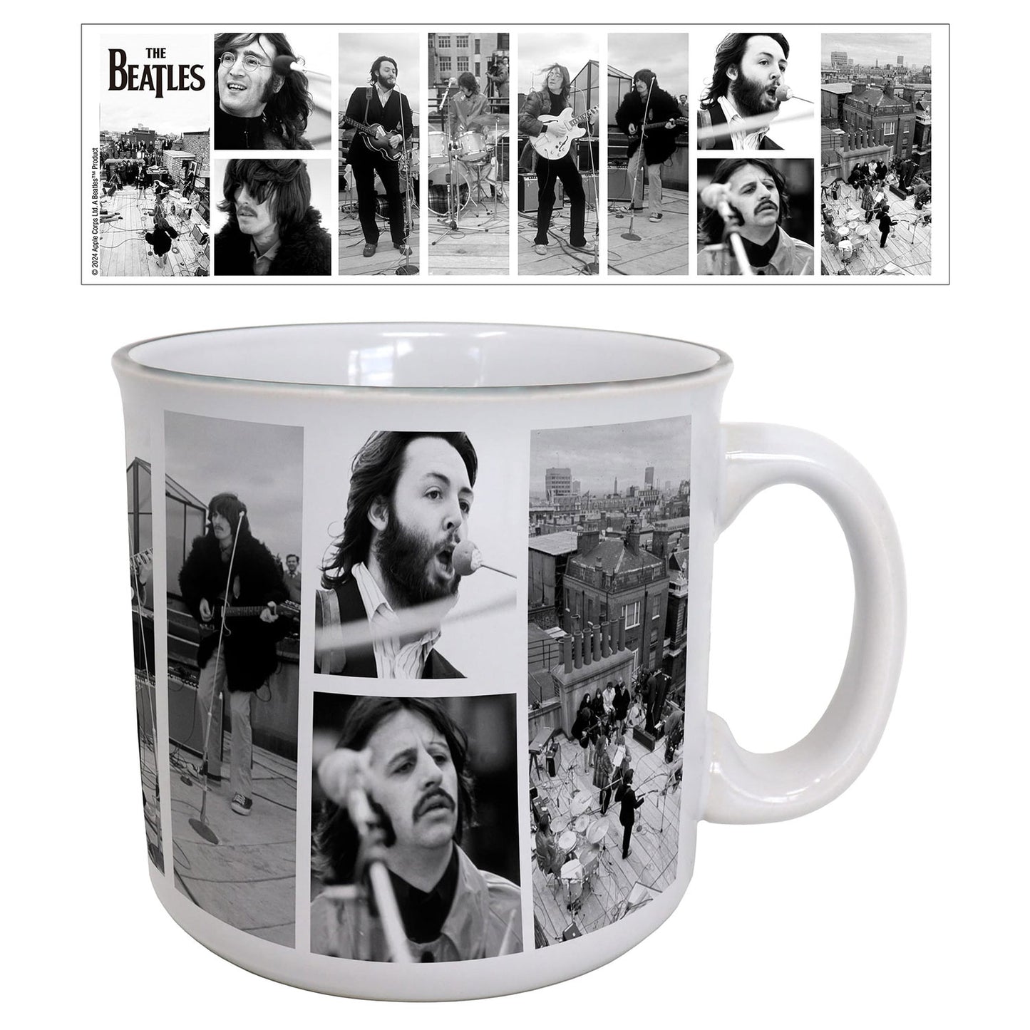 The Beatles Rooftop Concert (Collage) Coffee Mug