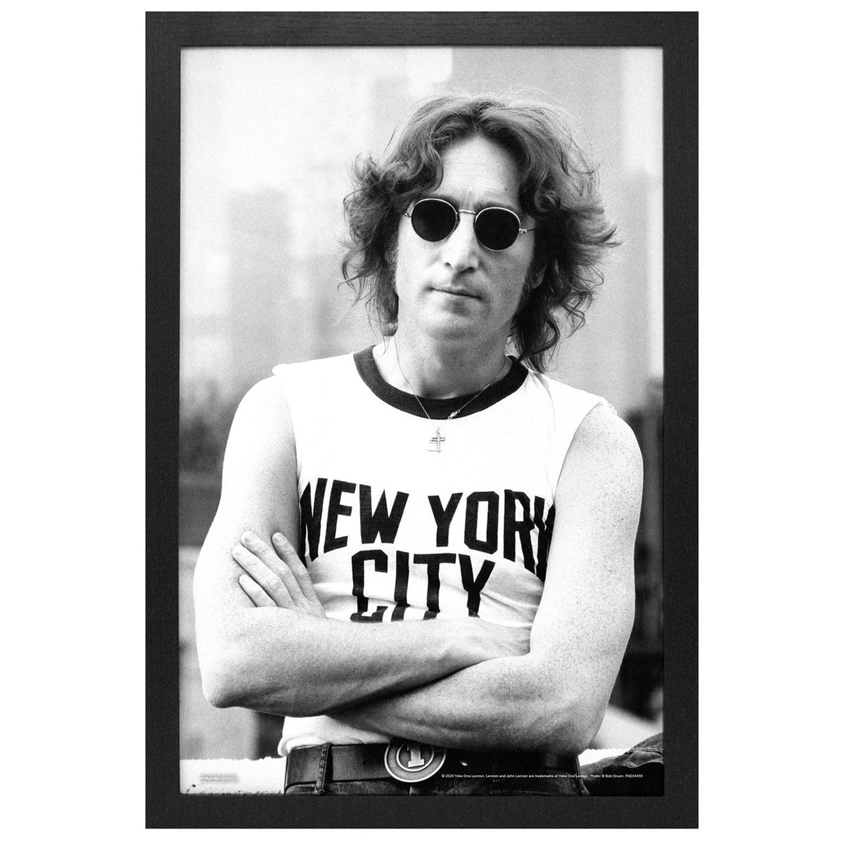 John Lennon NYC Framed Wall Art Front
