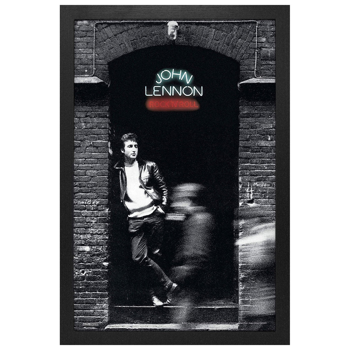 John Lennon Rock N' Roll Framed Wall Art Front