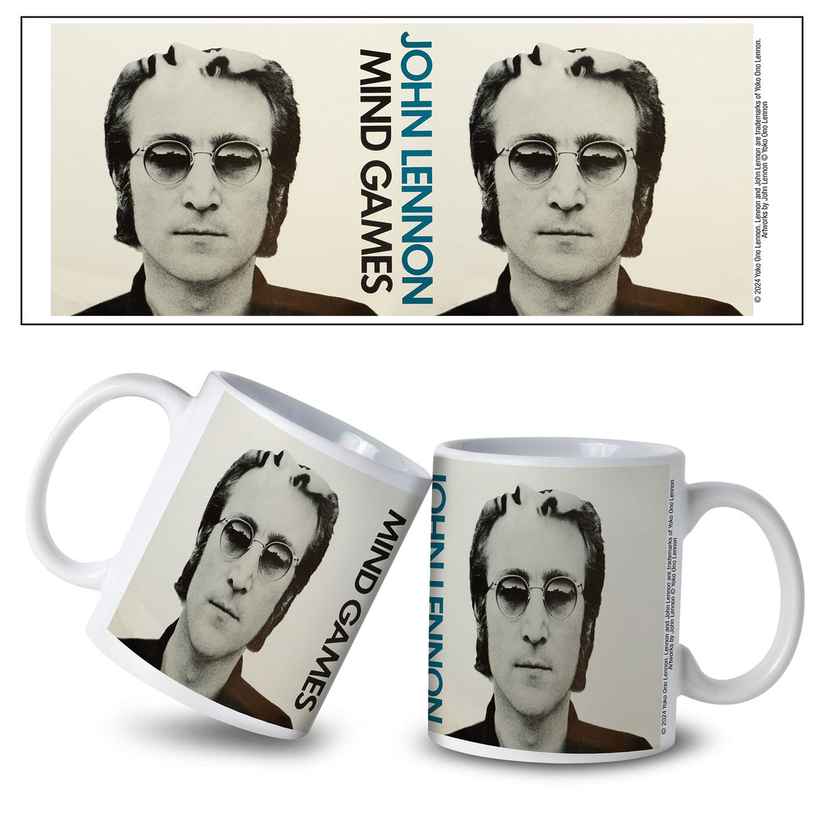 John Lennon Mind Games Coffee Mug Front