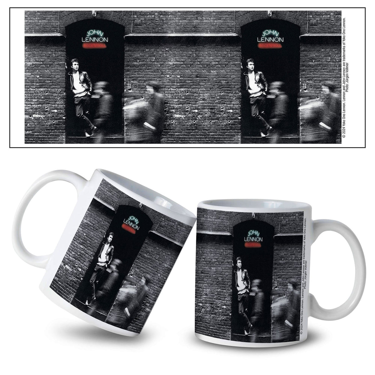 John Lennon Rock N' Roll Coffee Mug Front