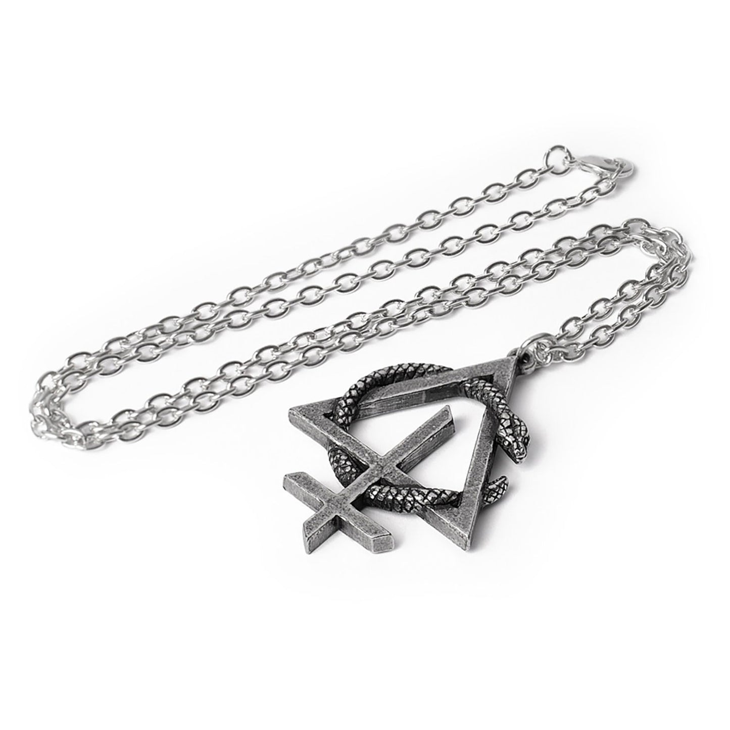Behemoth Opvs Contra Natvram Snake Symbol Pendant Necklace