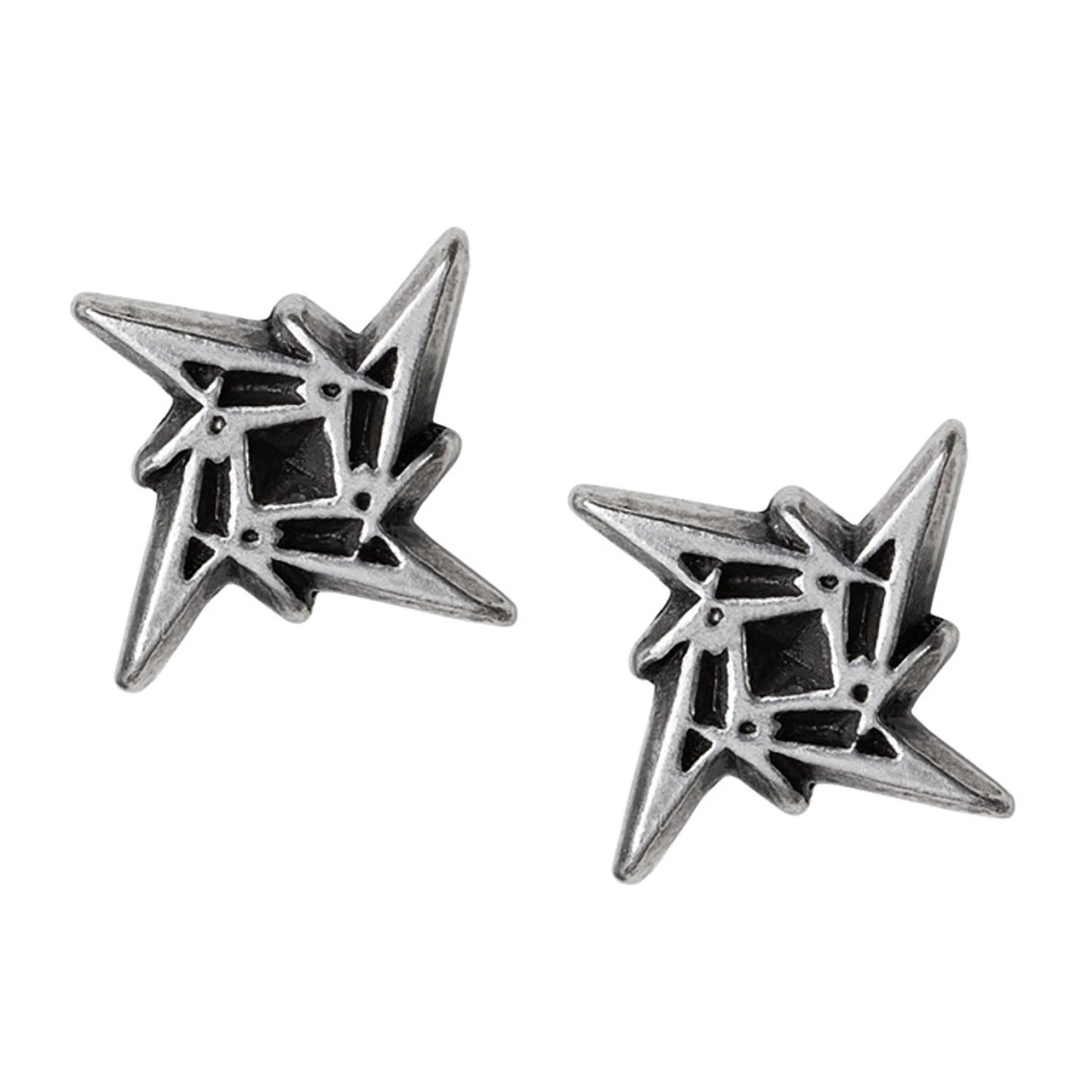 Metallica Ninja Star Logo Ear Studs Earrings