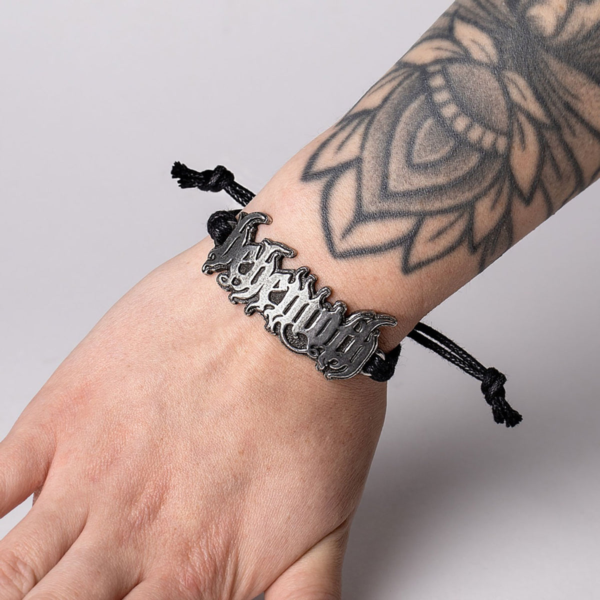 Behemoth Logo Wrist Strap Wristband Back