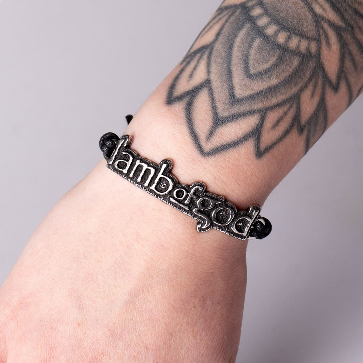 Lamb Of God Logo Wrist Strap Wristband Back
