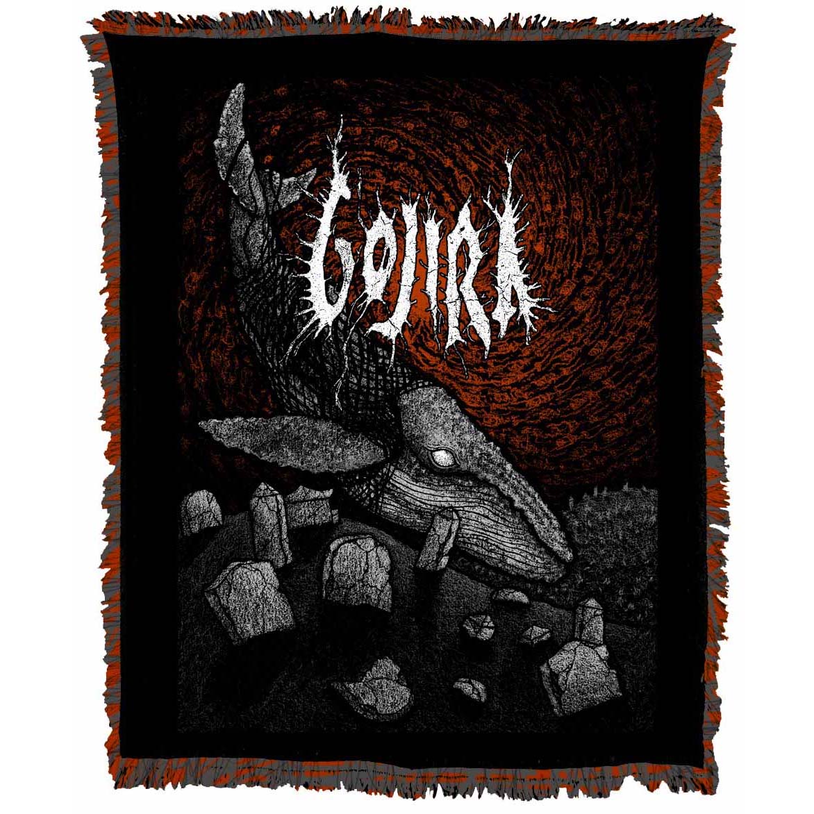 Gojira A Ghost In The Void by Dylan Garrett Smith (Rockabilia Exclusive) Throw Blanket Front