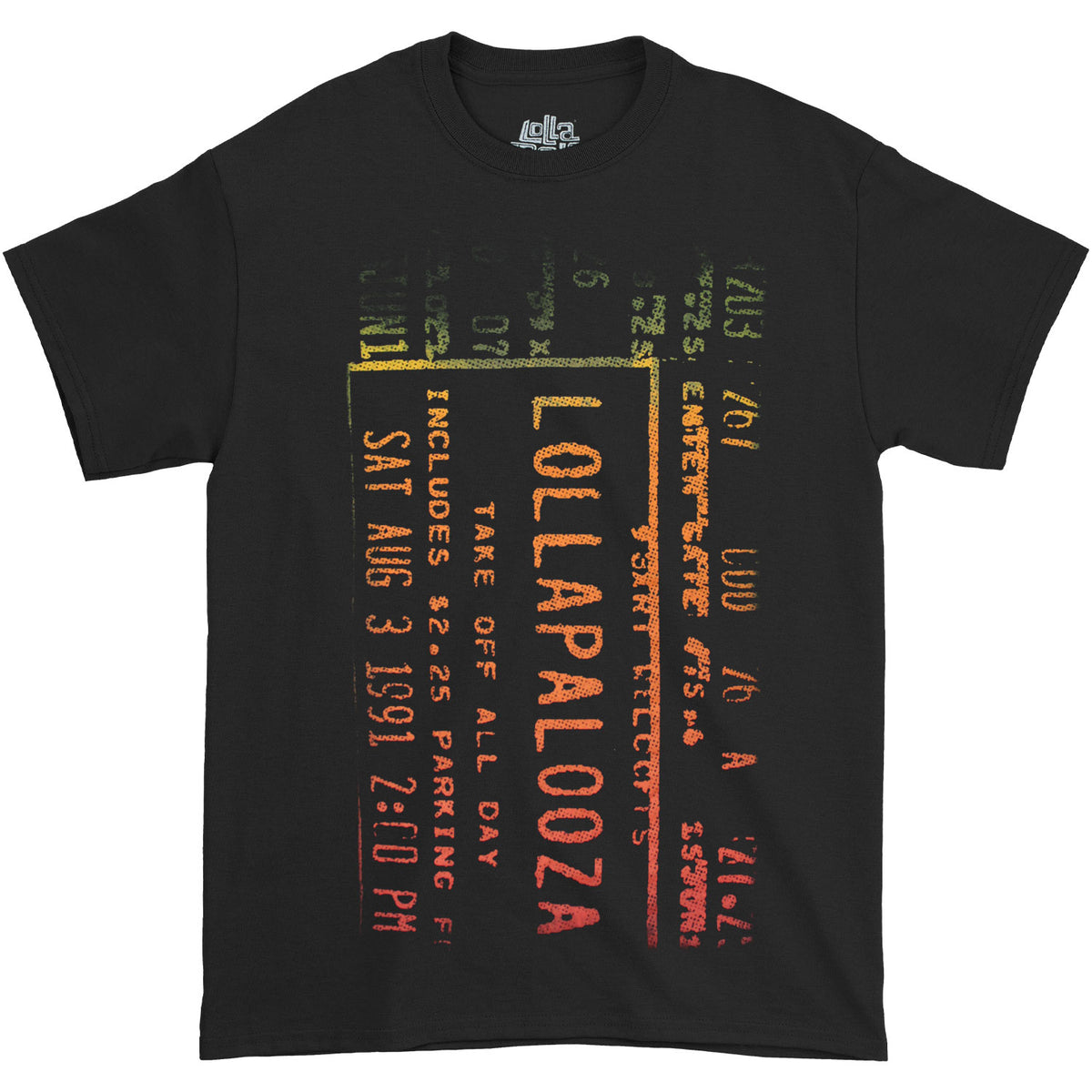 Lollapalooza Ticket T-shirt Front